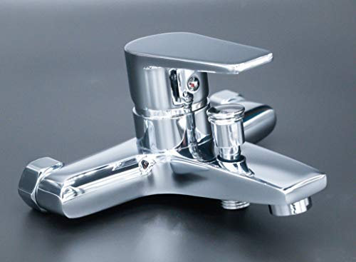 Grifo Baño-Ducha Modern | Monomando de Baño-Ducha (Rollo de Teflón Gratis) | Estilo Minimalista (Maneta sin marca) | MiGrifo