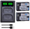 PowerTrust 2Pcs 2650mAh LP-E6 LP-E6N Battery with LED Dual Charger for Canon EOS R5,R6,R7,RP,60D, 60Da, 70D, 80D, 5D Mark II, 5D Mark III, 5D Mark IV, 5DS, 5DS R, 6D, 6D Mark II, 7D, 7D Mark II,XC10