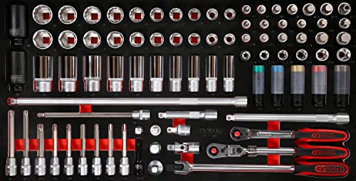 KS Tools 813.0085 1/2'' Steckschlüssel-Satz in Schaumstoffeinlage, 85-tlg