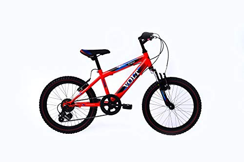 20 Zoll Kinderfahrrad Kinder Jungen Mädchen Mädchenfahrrad MTB Mountainbike Fahrrad Federgabel Gabelfederung Rad Bike Shimano 6 Gang Volt