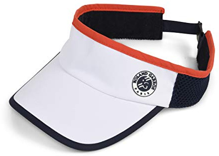 RG ROLAND GARROS Mit Logo Visier, weiß, Einheitsgröße