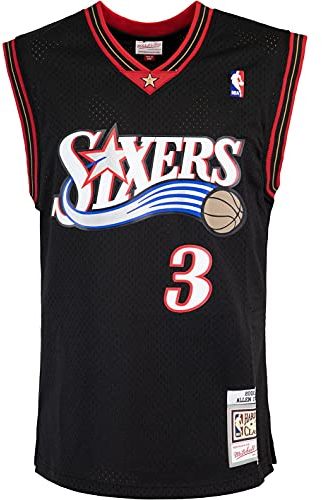 Mitchell & Ness Swingman Allen Iverson Philadelphia 76ers 00/01 Trikot (XXL, Black)