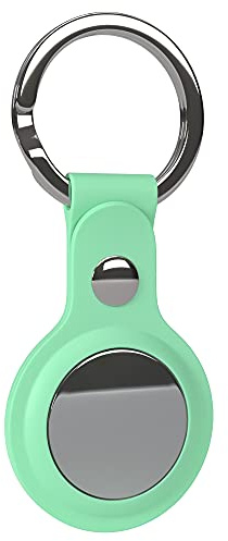 EAZY CASE - Schlüsselanhänger für AirTag Anhänger Hülle Silikon Grün AirTags Schutzhülle Air Tracker Schlüsselanhänger mit Schlüsselring geeignet auch als Air Tag Anhänger für Hunde, Katze, Kind