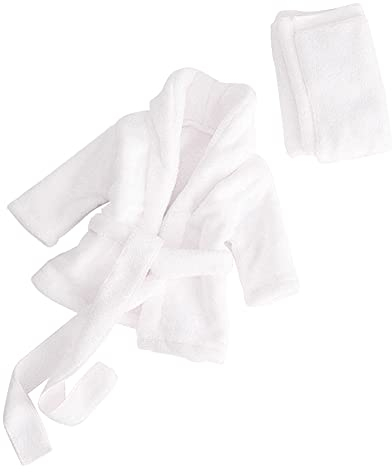 LICHENGTAI Baby Fotografie Requisiten Bademantel Handtücher Set, Weiche Baumwolle Baby Fotografie Requisiten Kostüm Neugeborene Bad Swaddle Shooting Foto Kleidung Zubehör 3-6 Monate