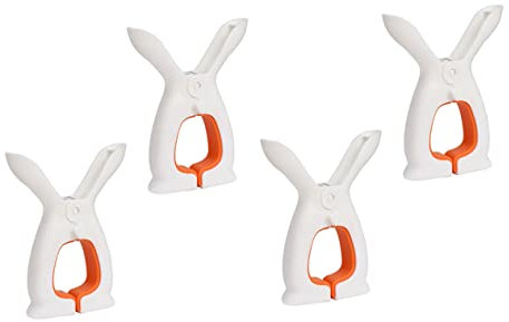 Cabilock 4stücke Teiliges Winddichte Clips Im Hasenohr-Design Praktische Fixierung Für Decken Und Kleidung Für Schlafzimmer Balkon Und Reisen Leicht Und Tragbar -