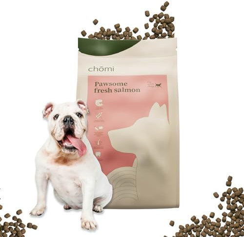 Chōmi Trockenfutter mit frischem Lachs | 1,5 KG Hundefutter | Trockenfutter für Hunde | gesund für Fell und Darm | getreidefrei und ohne Konservierungsstoffe