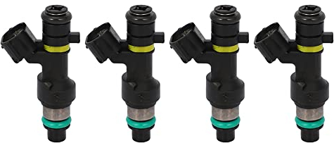 Riloer Ersatz-Motor-Einspritzdüsen, 4 Stück, kompatibel mit N-ISSAN C-UBE NV200 S-ENTRA V-ERSA, 16600EN200 FBY2850 FIJ0026 84212343 A0184A0001 FBY2850