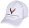 C8 Corvette Accent Stitch Hat – Chevrolet Performance Stretch Fit Cap, Weiss/opulenter Garten, M/L
