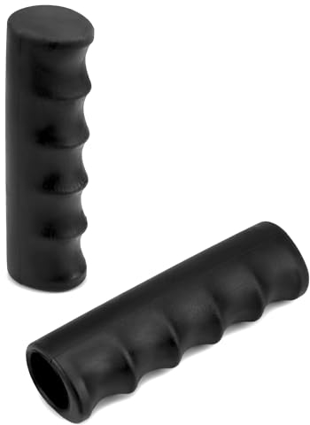 QWORK 2 Stk Rutschfest Schubkarrengriffe - Innendurchmesser 25mm Länge 12cm - Ersatzgriffe für Sackkarre Schubkarre
