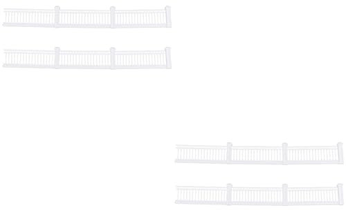 Happyyami Terrarien 2st Randbeschnitt Mini-gartenzaun Sandtisch Zaun Hofzaun Selber Machen Zaunmodell Dekor Zaun-modell Zaun Für Sandtisch Eisenzaun Glas Weiß Glasbehälter