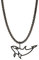 Dustill Orca Halskette Herren Schwarz Edelstahl I 60 cm I 2,5 mm I Killerwal (Orca)