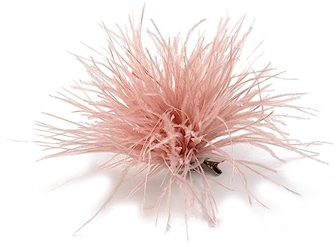 Broche de plumas, ramilletes de plumas, decoraciones de tela, Material de plumas de avestruz, broche, alfileres de solapa de plumas para mujer y hombre