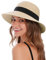 BABAHU Sonnenhut für Damen, UV-Schutz, große breite Krempe, verstaubarer Sonnenhut für Damen, Strohhüte, 01-beige, Einheitsgröße