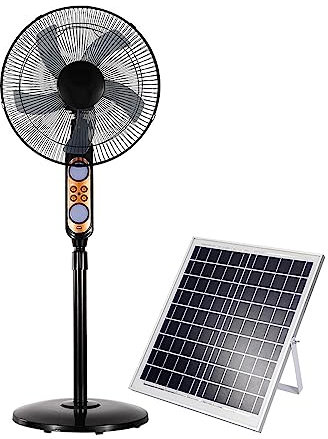 XNYXLPP Ventilatore a piedistallo telecomandato con Luce Notturna, oscillante, 4 velocità, Basso Rumore, Lunga Durata, Repellente per zanzare, 16 Pollici