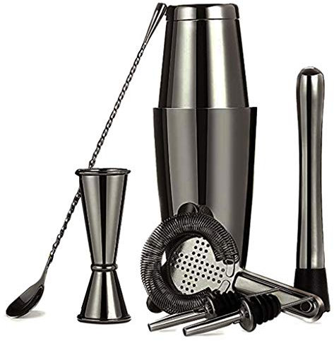 Shaker à cocktail pour barman 28 oz en acier inoxydable 304 ensemble de shaker en cuivre pour barman kit de 8 pièces (taille : style 4) ()