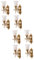 WOONEKY 8 STK Mikro-Landschaftsornamentlicht Wandleuchter Lampe Mini leuchtende wandlampe LED- LED-Nachttischlampe Mini-Wandlampenmodelle Modell Wandleuchte Miniaturlichter Abs Golden