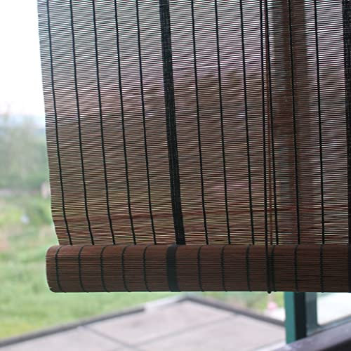 Stores d'extérieur enroulables en bambou pour terrasse, jardin, tonnelle, pergola, balcon, porche, abri d'auto – Stores enroulables d'extérieur avec protection de l'intimité – pare-soleil résistant