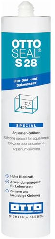 OTTO-SEAL S28 310 ml Schwarz Terrarium Aquarien- und Glasstein-Silikon Süß- und Salzwasser