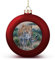 Weihnachtskugeln, gestreift, Leopardenmuster, Weihnachtsbaumschmuck, hängende Kugel für Urlaub, Party, Dekoration, 2 Stück
