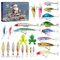 Angel Adventskalender 2024 Männer, Weihnachtskalender 2024 Fishermans Angler Fishing Set 24 Tage Angelkalender Angeln Köder Countdown Kalender Adventskalender für Erwachsene Teenager Jungen (B)