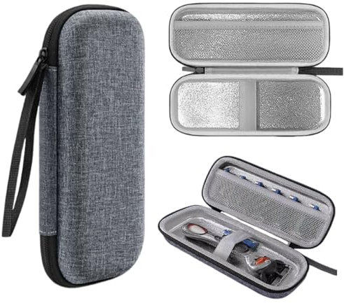 DNMH Tasche Kompatibel mit Gillette Fusion 5 Nassrasierer Herren Tragbar Hart Reise Case Etui Hülle Wasserdicht Tasche für Fusion 5