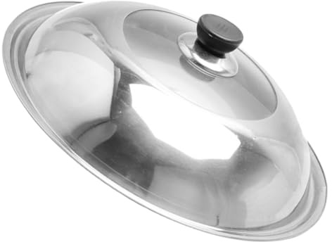 Cabilock Universeller Edelstahl Topfdeckel mit Glas Überlaufschutz und Spritzschutz für Heiße Töpfe und Pfannen Beim Kochen und Backen Hitzebeständig
