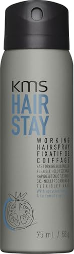 KMS HAIRSTAY Working Hairspray für alle Haartypen I Feuchtigkeitsschutz I Flexibler Halt I naürliches Finish, 75ml