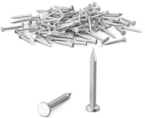 100Pcs 30mm Nails for Wood, Wood Nails, Galvanized Concrete Wall Nail, Masonry Nails, Picture Nails for Carpentry & DIY, Hanging Pictures and Woodworking-Silver