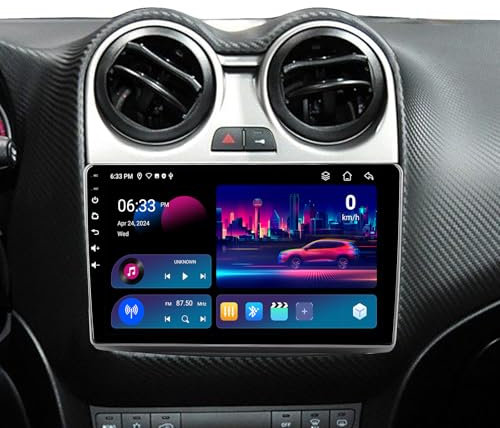 Android 14 Autoradio für Alfa Romeo MiTo 955 (2008-2016) Stereo Radio Wireless Carplay Android Auto GPS Navi FM Bluetooth 4G WiFi [8G RAM + 256G ROM]