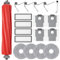 DianSung Set Accesorios para Roborock QV 35A / QV 35S / QR 798 / QR 598 Robot Aspirador Pieza de Repuesto, 1 cepillo principal + 4 paño de fregona + 4 bolsa de polvo + 4 Cepillos Laterales + 4 Filtros