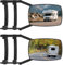 Wohnwagenspiege,Auto universal Zusatzspiegel,rechts & links Spiegelverlängerung,Auto Doppel Seitenspiegel,Anhängerspiegel für Wohnwagen und Caravan, Drehbar und Zusammenklappbar(2 Stück)