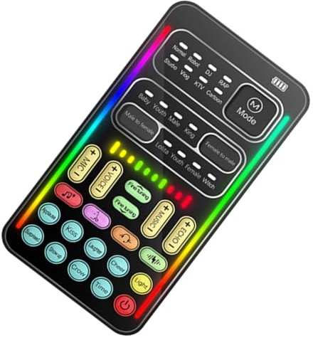 POPETPOP 1 Ensemble Mini-Carte Son Portable Petit Jeu Micro Changeur De Voix Changeur De Voix Drôle Changeur De Voix pour Adultes Appareil Voix Portative Modificateur De Voix Plastique