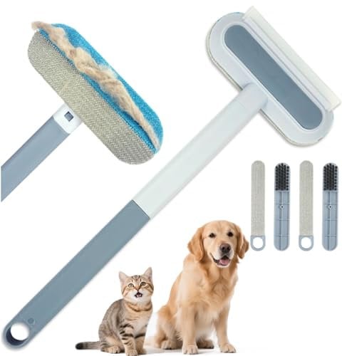 Uniguardian 2PCS Multifunctional Pet Hair Remover, Pets Hair Remover, Multi-Functional Pet Hair Removal Tool, Reusable And Washable, Suitable For Carpets, Furniture And Glass.
