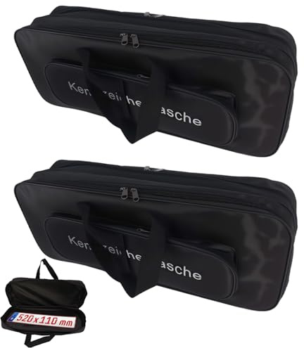 T TAKONE Kennzeichentasche 2er Set Großformat 56x22x6,5 cm Oxford | 2er Set | 56x22x6,5 cm | Oxford-Gewebe | wasserabweisend | Innenfächer