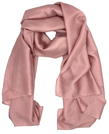 Foulard/stola sartoria A.Caracciolo 100% seta (ROSA CIPRIA)