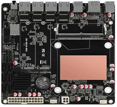 Scheda madre NAS N150 DDR5 6 * SAT 3.0 4 * I226 2.5G ITX Scheda NAS 2 * M.2 con PCIE for router morbido NAS fai da te 17x17CM(Motherboard+CPU)