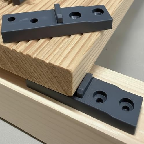100 Stk. Abstandshalter für Terrassendielen verdeckte Befestigung Fugenbreite 2 mm / 4 mm oder 7 mm Distanzhalter Terrassen Halter OHNE SCHRAUBEN (4mm Fugenbreite)