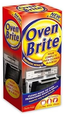 500ml Oven Brite Cleaner Set, Oven Cleaning Liquid with Cleaning Tools for Ovens, Racks and Grill Pans (1 x 500ml)