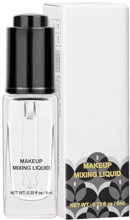 Foundation Mixing Liquid - 9ml Multi-Use Drops | Makeup Color Enhancer & Pigment Intensifier, All Day Long Wear Waterproof Formula For Foundation Eyeshadow And Mascara For Women And Girls
