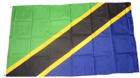 Tansania Fahne Flagge Grösse 1,50x0,90m - FRIP -Versand®