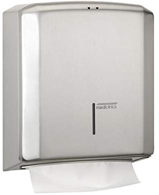 ALLCARE 12922 Mediclinics Edelstahl Handtuchspender, für 400-600 Handtücher, Sanitärbereich