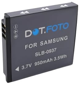 Dot.Foto SLB-0937 Premium 3.7v / 900mAh Batterie Rechargeable pour Samsung CL5, CL50, i8, L730, L735, L830, NV4, P83, PL10, ST10