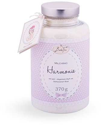 BadeFee Bademilch Badezusatz – luxuriöses Milchbad mit Molke, Mandelöl & Meersalz, hautpflegendes Wellnessbad & Pflegebad, Aromabad, Entspannungsbad, mikroplastikfrei, made in Germany, 370 g