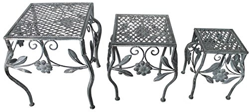 Hocker Set 3 tlg. eckig in 3 Größen S: 18x27cm, M: 23x33cm, L: 28x38cm