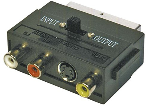 EMOS scart Adapter für 3X Cinch Plus SVHS Adapter, K9304