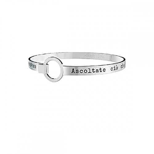 Kidult Irony Armband 731001 Le Perle di Pinna mit der Aufschrift „Ascoltate ciò che vi dice il...“