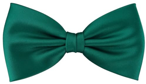 TigerTie - prebonded Papillon - verde benzina monocromatico Uni + box