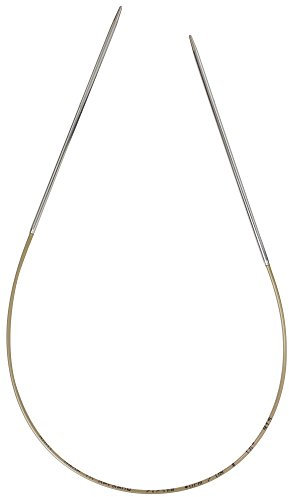 Addi AD1057040-2.25 Rundstricknadel, Metal, Silber/Gold, 40 cm Länge x 2,25 mm Dicke