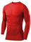 PowerLayer Maglia da Uomo a Manica Lunga Girocollo a Compressione - Rosso (Vecchio), XL