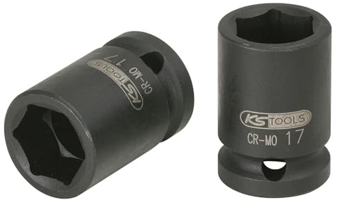 KS Tools 515.0054 1/2 Sechskant-Kraft-Stecknuss, kurz, 1.5/16''